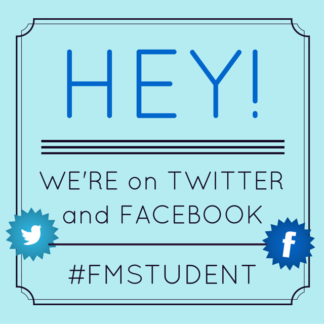 FMstudent is on Twitter and Facebook